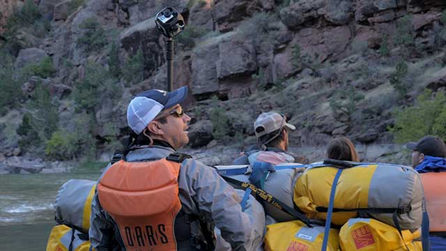 Thomas Hayden with GoPro Omni on the Green River