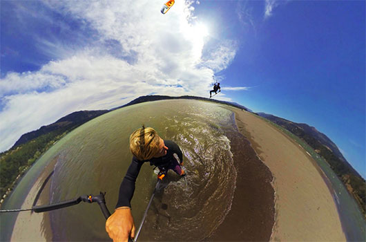 360 Video Licensing - Kiteboarder 360 Scene