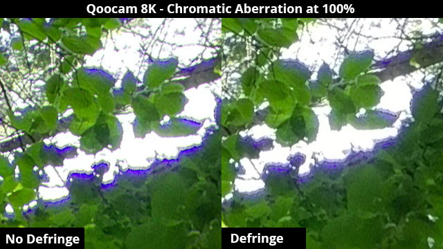 Qoocam 8K Chromatic Aberration Test