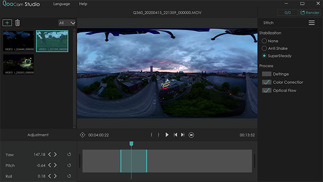 Qoocam Studio UI Screenshot