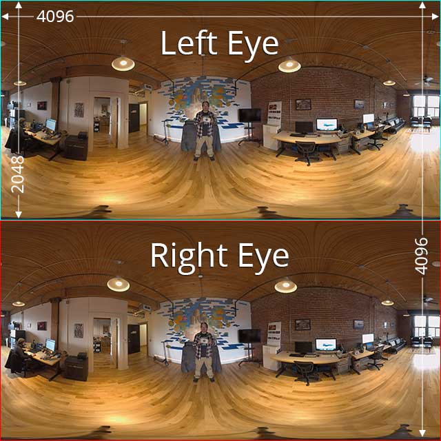 360° VR video