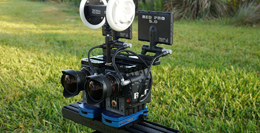 3D stereoscopic Red Camera Rig